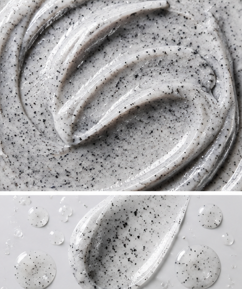 Luxury Willow volcanic face and body scrub with Icelandic volcanic sand for gentle exfoliation and skin renewal.