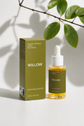 luxurious Facial Oil, crafted with a rich blend of 11 organic-certified oils and plant extracts to help restore softness, glow, and vitality.