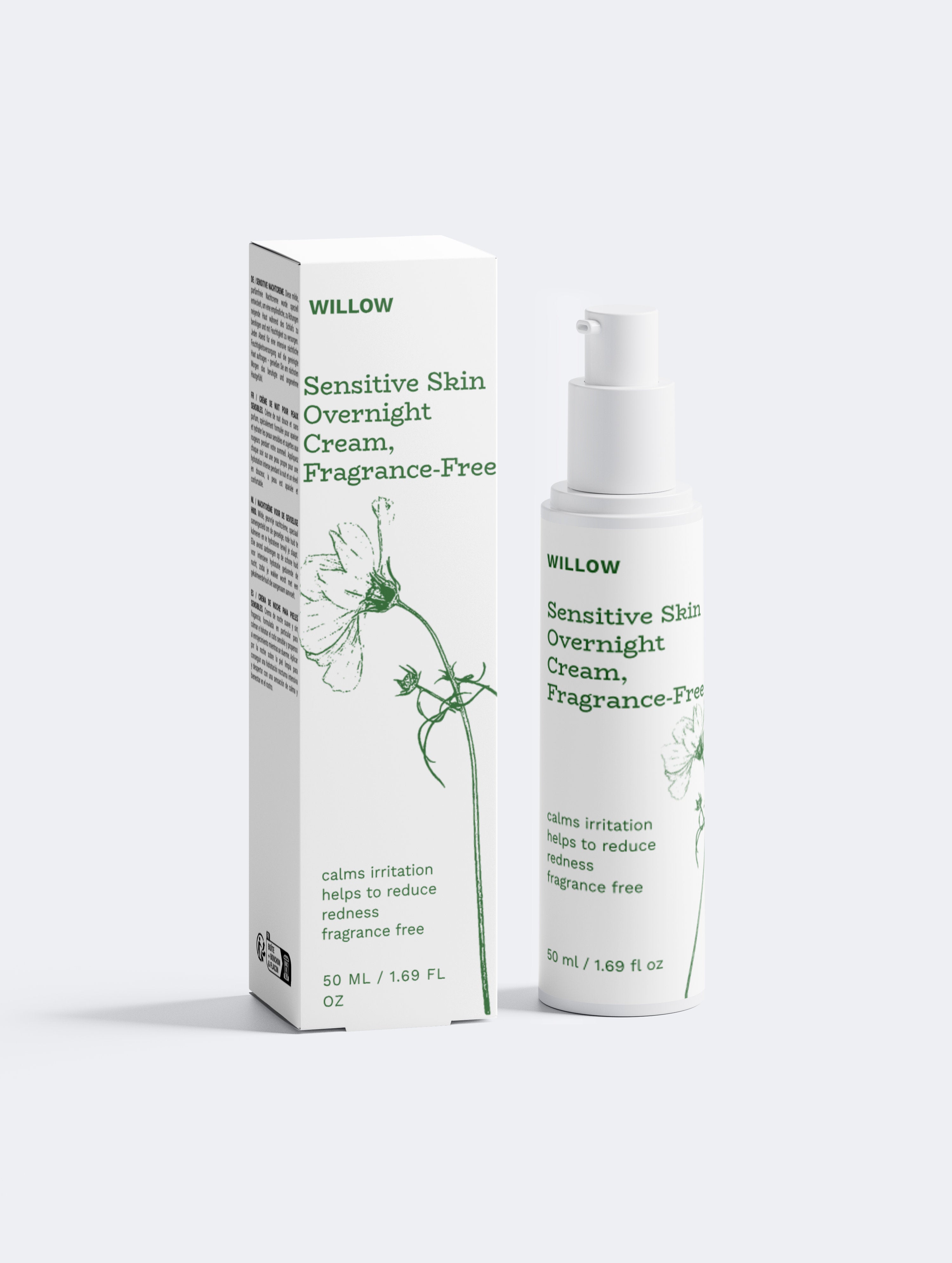 Sensitive Skin Overnight Cream, Fragrance-Free
